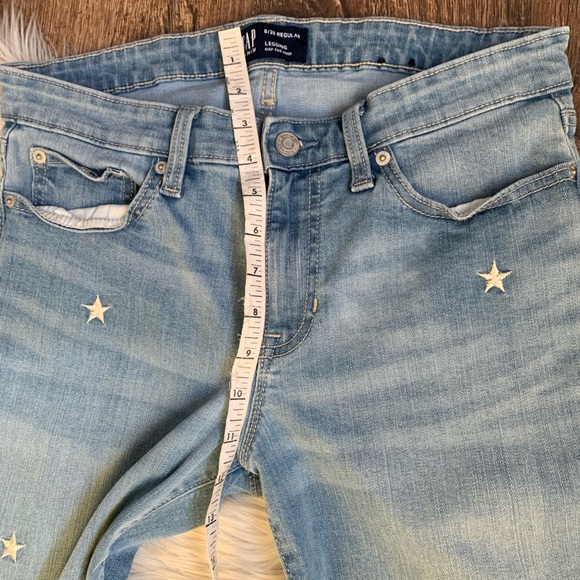 Gap Denim Legging Jeans With Embroidered Stars - Picture 9 of 10
